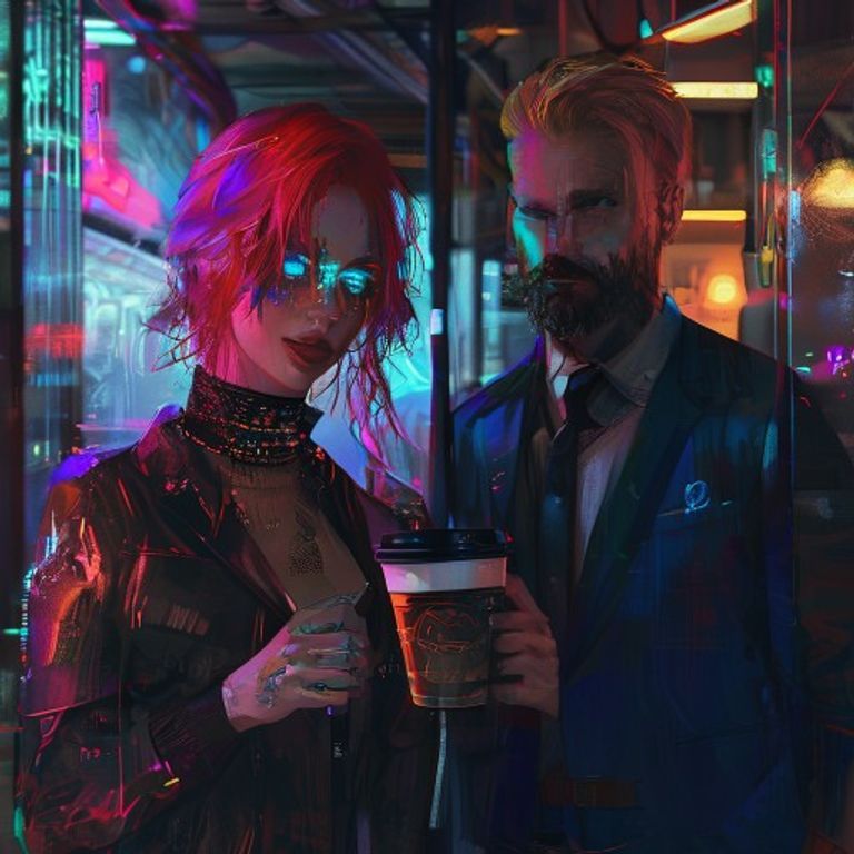 Clawdia & Christian Cyberpunk Duo